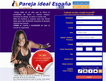 Tablet Screenshot of parejaideal.es